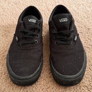 All-Black Vans Sneakers - Gently Worn - Size 8.5